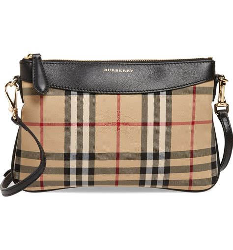 burberry horseferry check convertible clutch|Burberry Horseferry Check Peyton Crossbody Clutch Bag Brown.